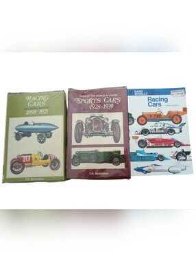 Vintage Racing & Sports Car Book Collection – Lot of 3 Illustrated Classics